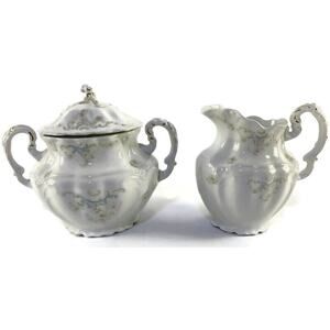 Johnson Brothers Royal Covered Sugar Bowl and Creamer Set of Two